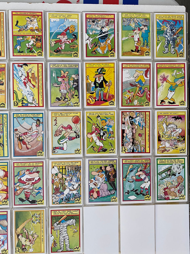 Weird World of Baseball Funky Facts 1976 Vintage Trading Card Set 40 Cards   - TvMovieCards.com