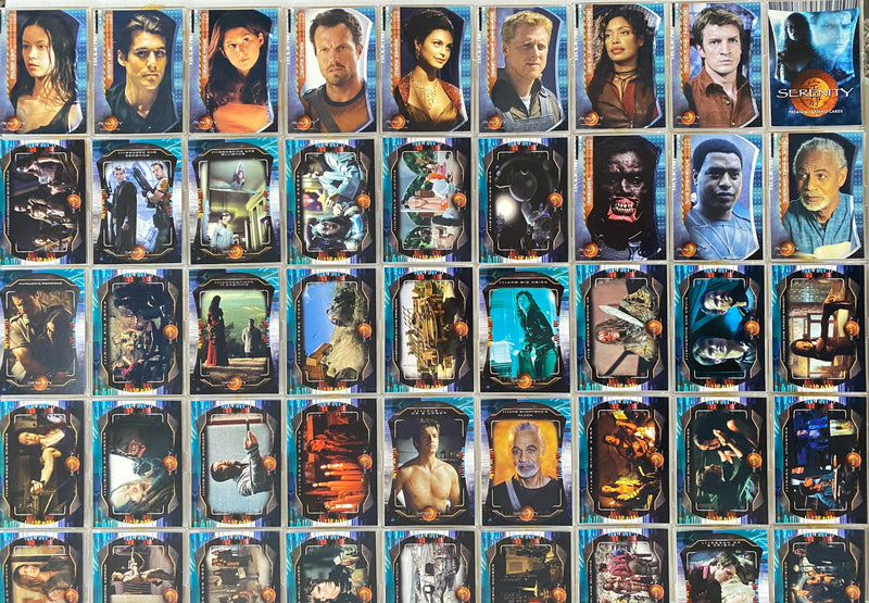 2005 Serenity Firefly Movie Complete Trading Card Set of 72 Cards Inkworks   - TvMovieCards.com