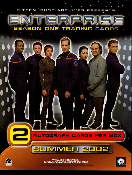 Star Trek Enterprise Season 1 Trading Card Dealer Sell Sheet Sale Ad 2002   - TvMovieCards.com