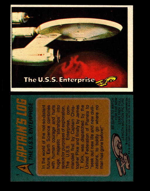 Star Trek 1976 Vintage Topps Trading Card #1-88 You Pick Singles #1  - TvMovieCards.com