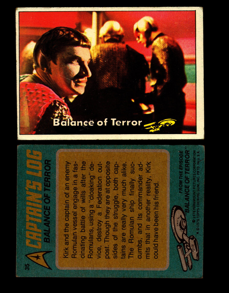 Star Trek 1976 Vintage Topps Trading Card #1-88 You Pick Singles #35  - TvMovieCards.com