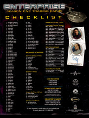 Star Trek Enterprise Season 1 Trading Card Dealer Sell Sheet Sale Ad 2002   - TvMovieCards.com
