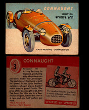 World on Wheels Topps 1954 Vintage Trading Cards #1-#100 You Pick Singles #3 Connaught  - TvMovieCards.com