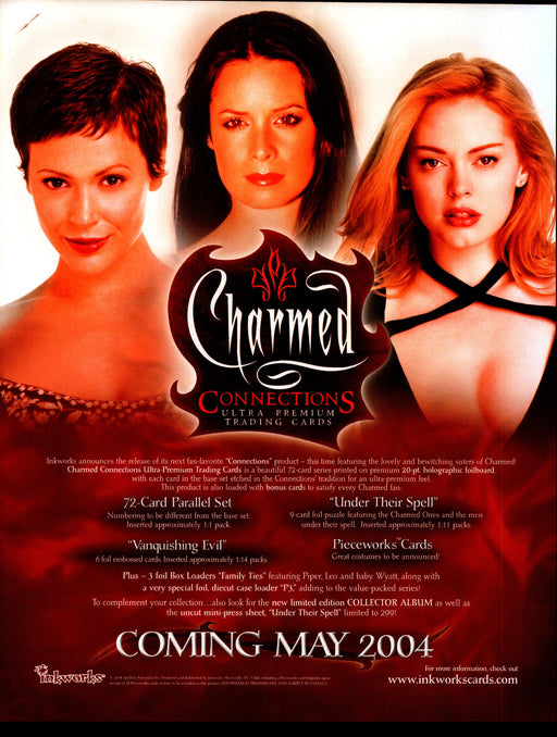 Charmed Connections Trading Card Dealer Sell Sheet Promotional Sale 2004   - TvMovieCards.com