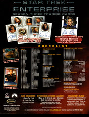 Star Trek Enterprise Season 3 Trading Card Dealer Sell Sheet Sale Ad 2004   - TvMovieCards.com