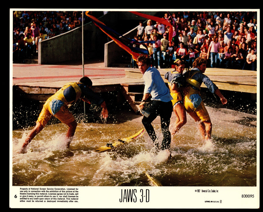 Jaws 3-D (1983) Lobby Card (Set of 8) Original 8 x 10 Dennis Quaid   - TvMovieCards.com