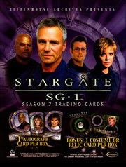 Stargate SG1 Season 7 Trading Card Dealer Sell Sheet Sale Ad 2005   - TvMovieCards.com