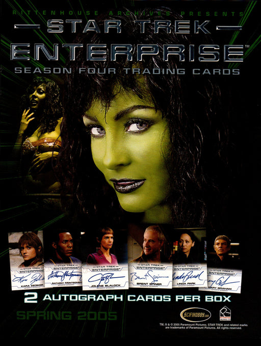 Star Trek Enterprise Season 4 Trading Card Dealer Sell Sheet Sale Ad 2005   - TvMovieCards.com
