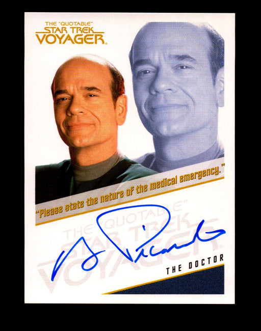 The Quotable Star Trek Voyager Robert Picardo as The Doctor Autograph Card   - TvMovieCards.com