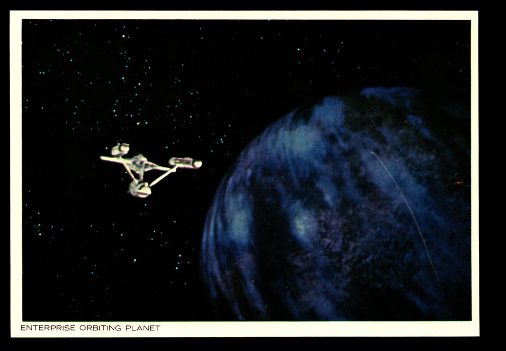 STAR TREK TOS The Original Series (48) PostCard Set 1977 You Pick Card Number #28 USS Enterprise Orbiting Planet  - TvMovieCards.com