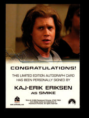 Star Trek Enterprise Season Four 4 Kaj-Erik Eriksen as Smike Autograph Card   - TvMovieCards.com