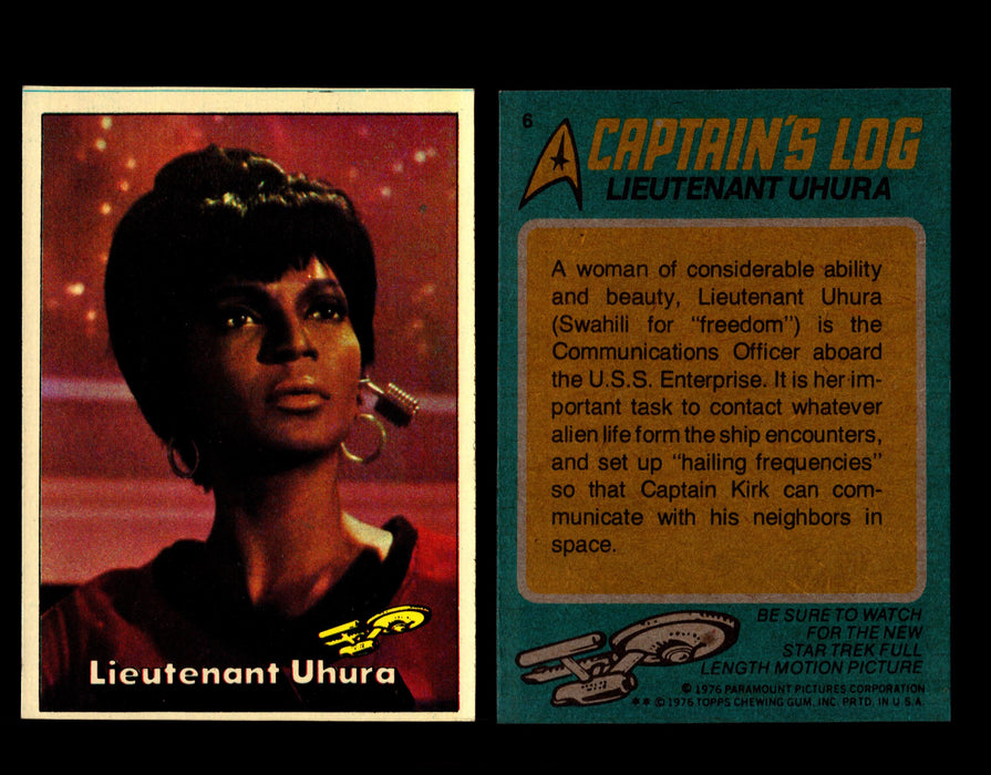 Star Trek 1976 Vintage Topps Trading Card #1-88 You Pick Singles #6  - TvMovieCards.com