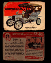 World on Wheels Topps 1954 Vintage Trading Cards #1-#100 You Pick Singles #77 1904 Northern Rear Entrance Touring Car  - TvMovieCards.com