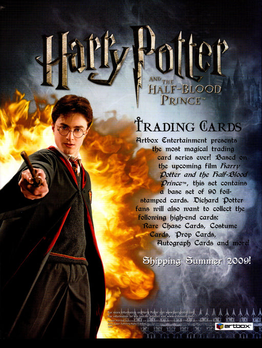 Harry Potter Half-Blood Prince HBP Trading Card Dealer Sell Sheet Sale Ad 2009   - TvMovieCards.com