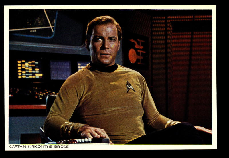 STAR TREK TOS The Original Series (48) PostCard Set 1977 You Pick Card Number #9 Captian Kirk on the Bridge  - TvMovieCards.com