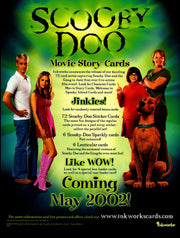 Scooby Doo Movie 1 Trading Card Dealer Sell Sheet Sale Ad Inkworks 2002   - TvMovieCards.com