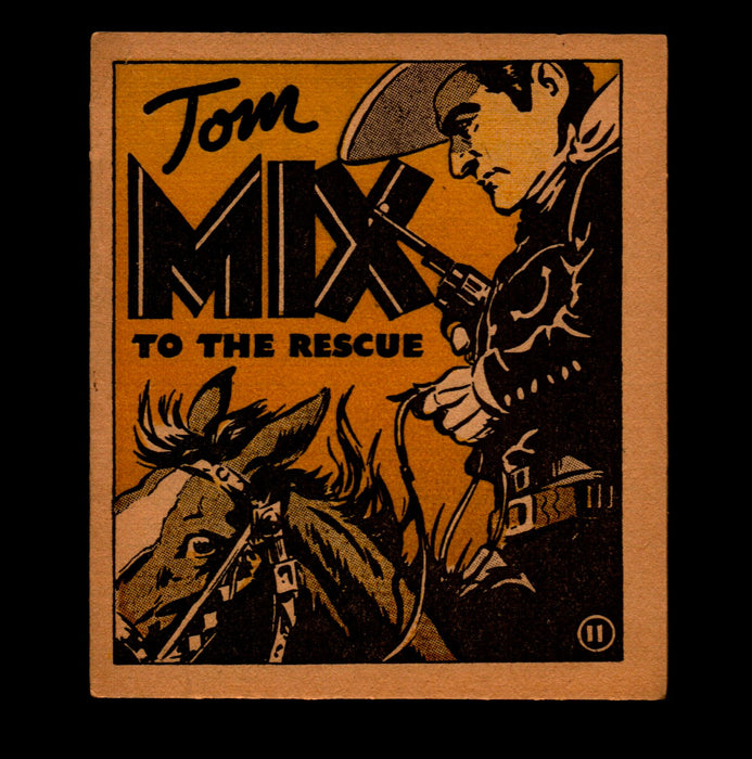 Tom Mix "To the Rescue" Adventure Stories #11 1934 National Chicle Gum   - TvMovieCards.com
