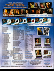 The Complete Star Trek Movies Trading Card Dealer Sell Sheet Sale Ad 2007   - TvMovieCards.com