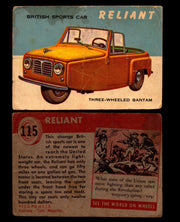 World on Wheels Topps 1954 Vintage Trading Cards #101-#160 You Pick Singles #115 Reliant Three Wheeled Bantam  - TvMovieCards.com