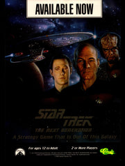Star Trek The Next Generation Board Game Trading Card Dealer Sell Sheet Sale Ad   - TvMovieCards.com