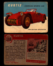 World on Wheels Topps 1954 Vintage Trading Cards #101-#160 You Pick Singles #118 Kurtis American Sports Car  - TvMovieCards.com