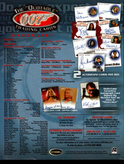 The Quotable James Bond 007 Trading Card Dealer Sell Sheet Sale Ad 2004   - TvMovieCards.com