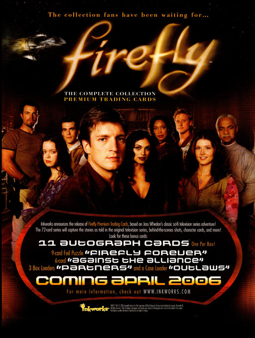 Firefly The Complete Collection Trading Card Dealer Sell Sheet Promotional Sale   - TvMovieCards.com