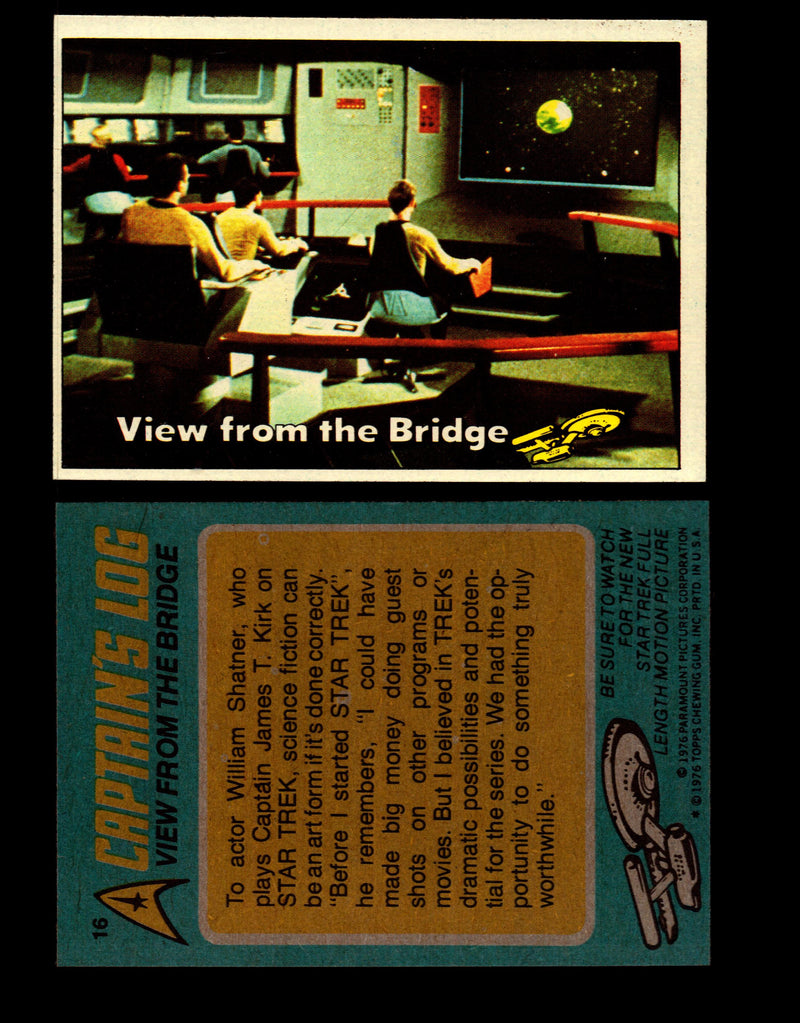 Star Trek 1976 Vintage Topps Trading Card #1-88 You Pick Singles #16  - TvMovieCards.com