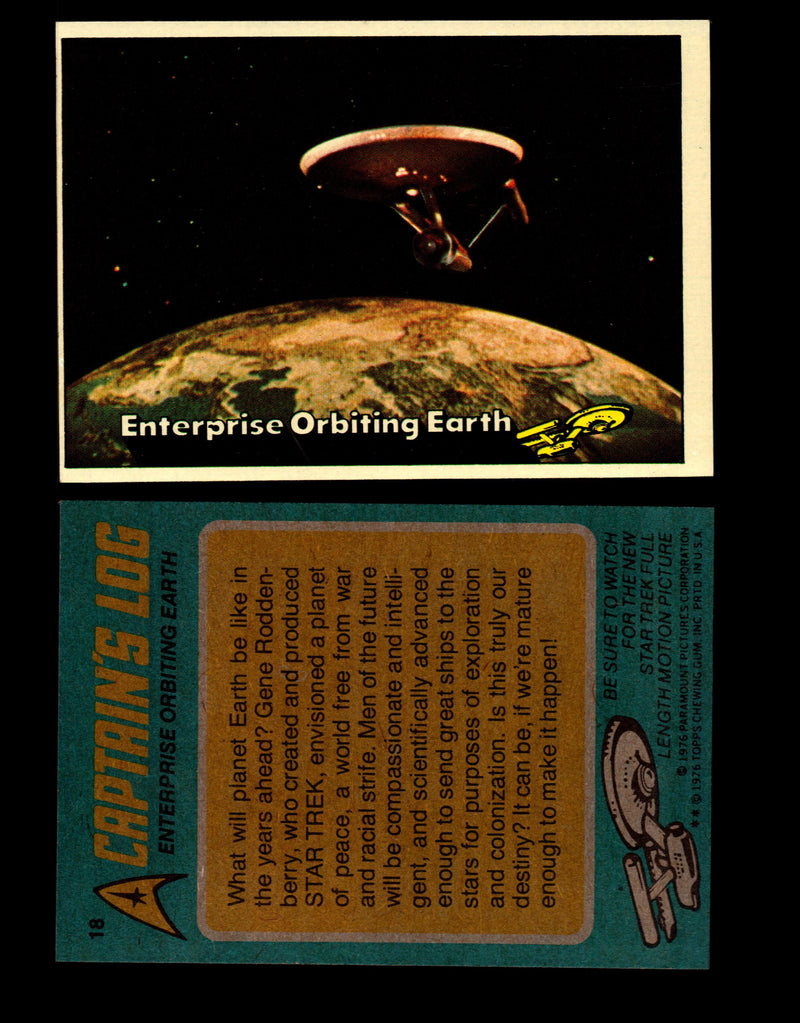 Star Trek 1976 Vintage Topps Trading Card #1-88 You Pick Singles #18  - TvMovieCards.com