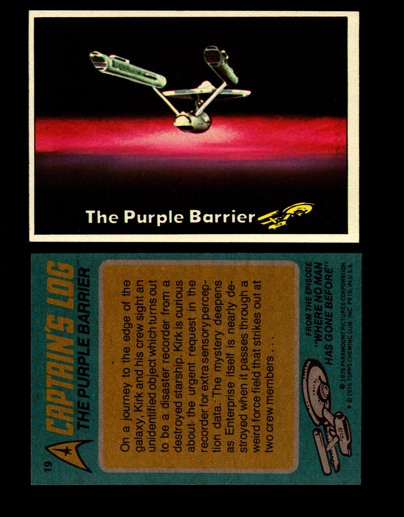 Star Trek 1976 Vintage Topps Trading Card #1-88 You Pick Singles #19  - TvMovieCards.com