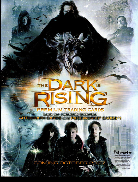 The Dark is Rising Trading Card Dealer Sell Sheet Promotional Sale 2007   - TvMovieCards.com