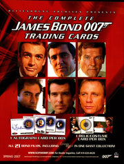 The Complete James Bond 007 Trading Card Dealer Sell Sheet Sale Ad 2007   - TvMovieCards.com