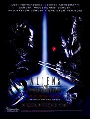 Aliens vs Predator Requiem Trading Card Dealer Sell Sheet Promotional Sale 2004   - TvMovieCards.com