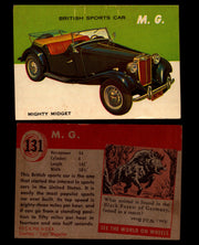 World on Wheels Topps 1954 Vintage Trading Cards #101-#160 You Pick Singles #131 M.G. Mighty Midget  - TvMovieCards.com