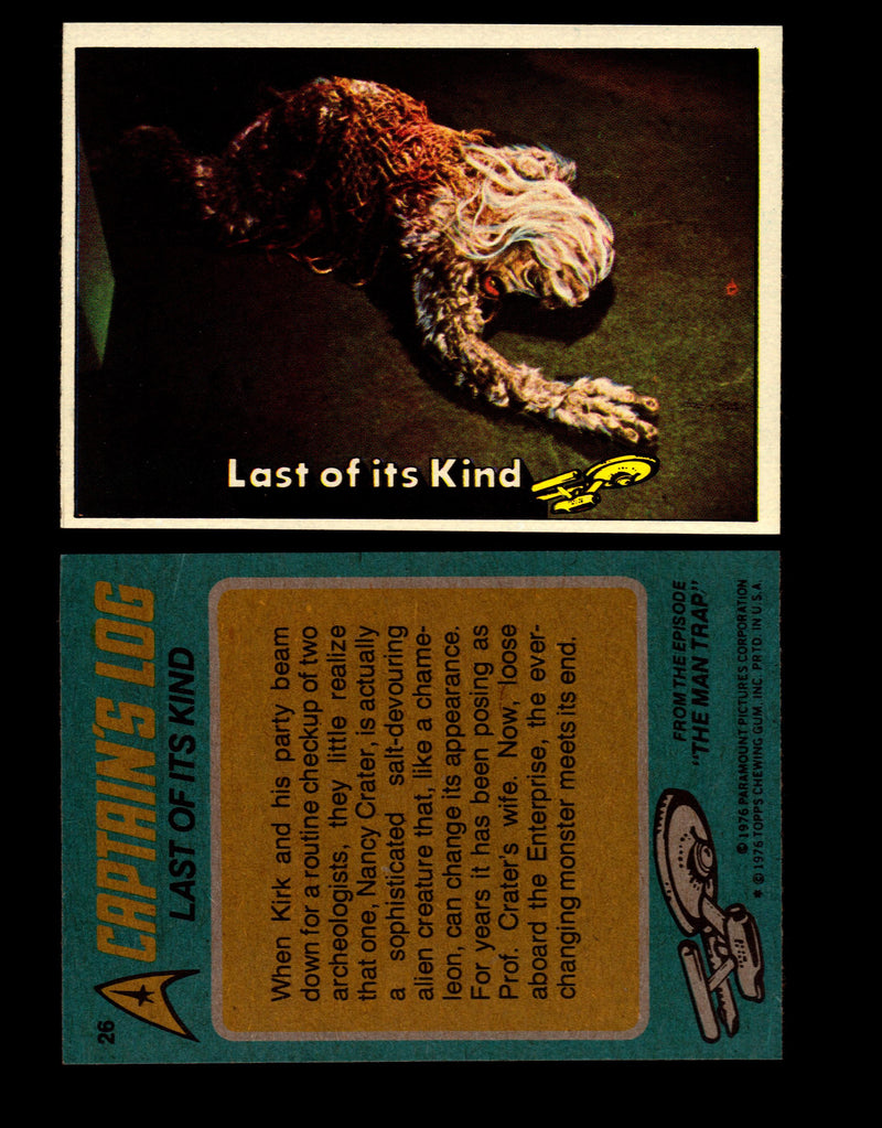 Star Trek 1976 Vintage Topps Trading Card #1-88 You Pick Singles #26  - TvMovieCards.com