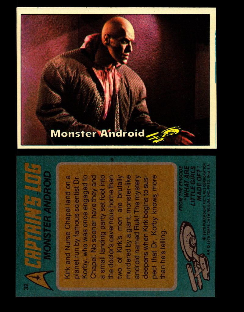 Star Trek 1976 Vintage Topps Trading Card #1-88 You Pick Singles #32  - TvMovieCards.com