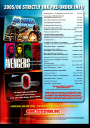 Strickly Ink Pre-Order Info TV Trading Card Dealer Sell Sheet Sale Ad   - TvMovieCards.com