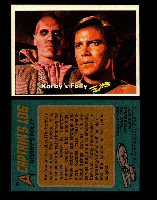 Star Trek 1976 Vintage Topps Trading Card #1-88 You Pick Singles #33  - TvMovieCards.com