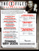 X-Files Connections Trading Card Dealer Sell Sheet Promotional Sale 2005   - TvMovieCards.com