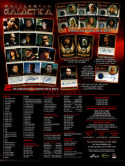 Battlestar Galactica Season 3 Three Trading Card Dealer Sell Sheet Sale Ad 2008   - TvMovieCards.com