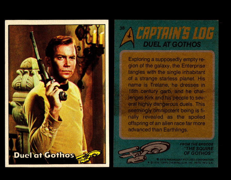 Star Trek 1976 Vintage Topps Trading Card #1-88 You Pick Singles #38  - TvMovieCards.com