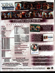 Xena Dangerous Liaisons Trading Card Dealer Sell Sheet Sale Promo Ad 2007   - TvMovieCards.com