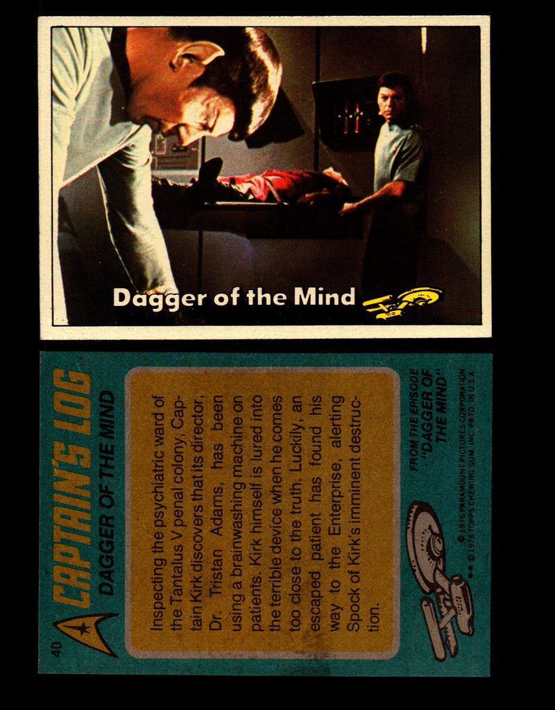 Star Trek 1976 Vintage Topps Trading Card #1-88 You Pick Singles #40  - TvMovieCards.com