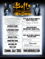 Buffy MOS Men of Sunnydale Trading Card Dealer Sell Sheet Sale Promo Ad 2005   - TvMovieCards.com