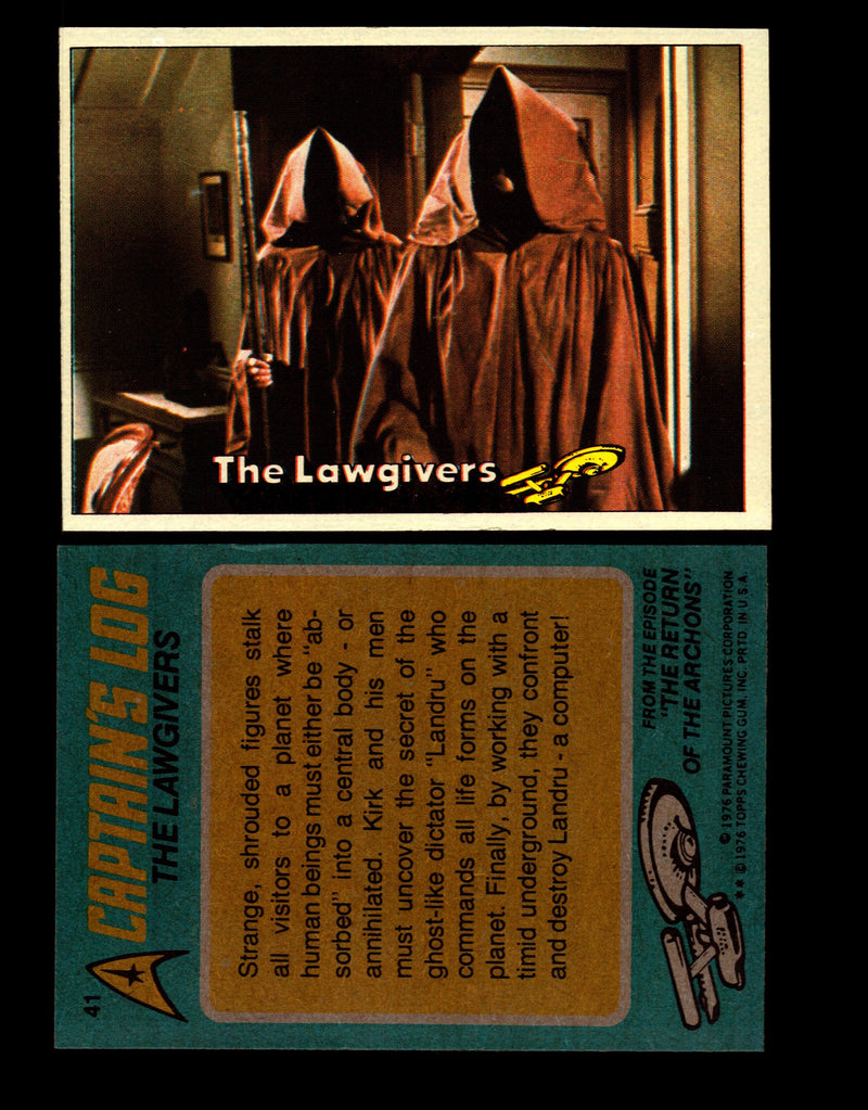 Star Trek 1976 Vintage Topps Trading Card #1-88 You Pick Singles #41  - TvMovieCards.com