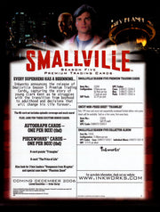 Smallville Season 5 Five Trading Card Dealer Sell Sheet Sale Promo Ad 2006   - TvMovieCards.com