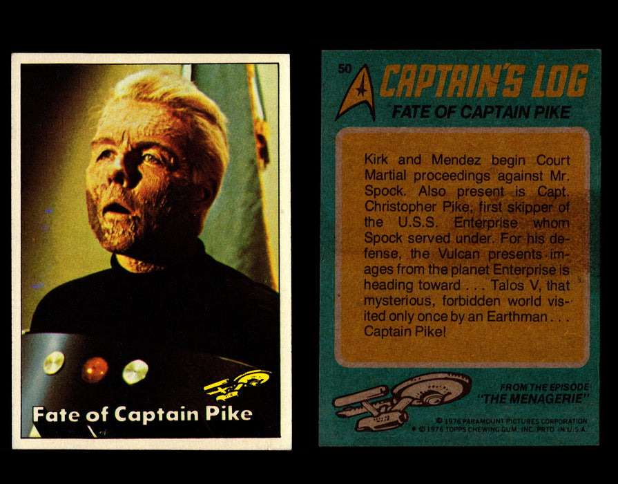 Star Trek 1976 Vintage Topps Trading Card #1-88 You Pick Singles #50  - TvMovieCards.com