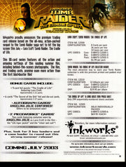 Tomb Raider Dealer Sell Sheet Sale Promo Ad Angelina Jolie Inkworks 2003   - TvMovieCards.com