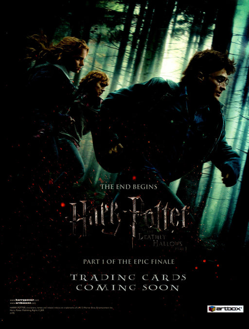 Harry Potter Deathly Hallows Part I Trading Card Dealer Sell Sheet Sale Promo Ad   - TvMovieCards.com
