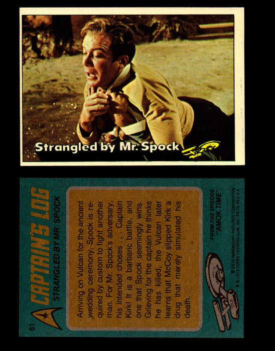 Star Trek 1976 Vintage Topps Trading Card #1-88 You Pick Singles #61  - TvMovieCards.com